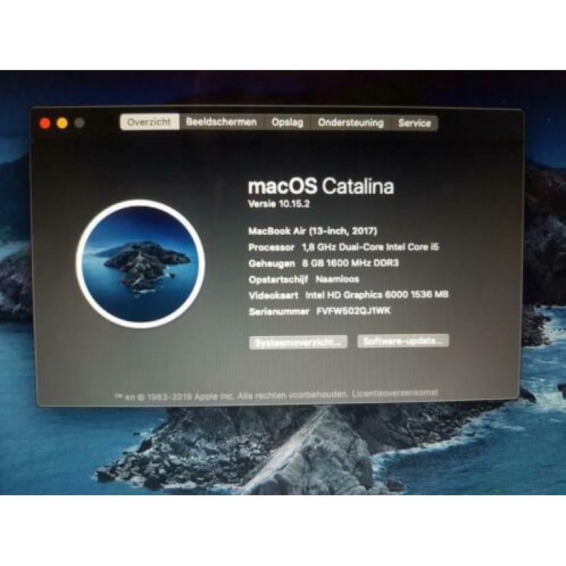 Apple macbook air 13 inch i5 8GB 128GB SSD ZEER NET 2018