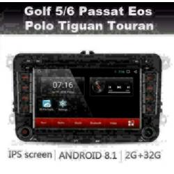 VW Polo Bluemotion navigatie android 8.1 wifi dab+ rns510