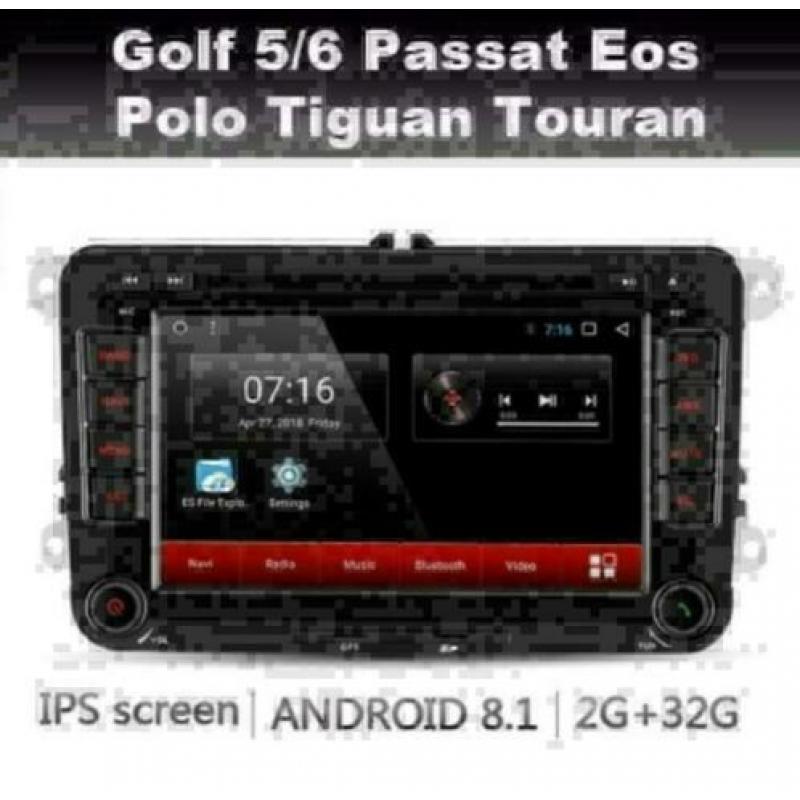 VW Polo Bluemotion navigatie android 8.1 wifi dab+ rns510