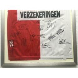 Feyenoord 1999 ingelijst gesigneerd shirt voetbal Adidas