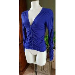 ZGAN paarse / blauwe SUMMUM vest mt S 36, vestje paars blauw