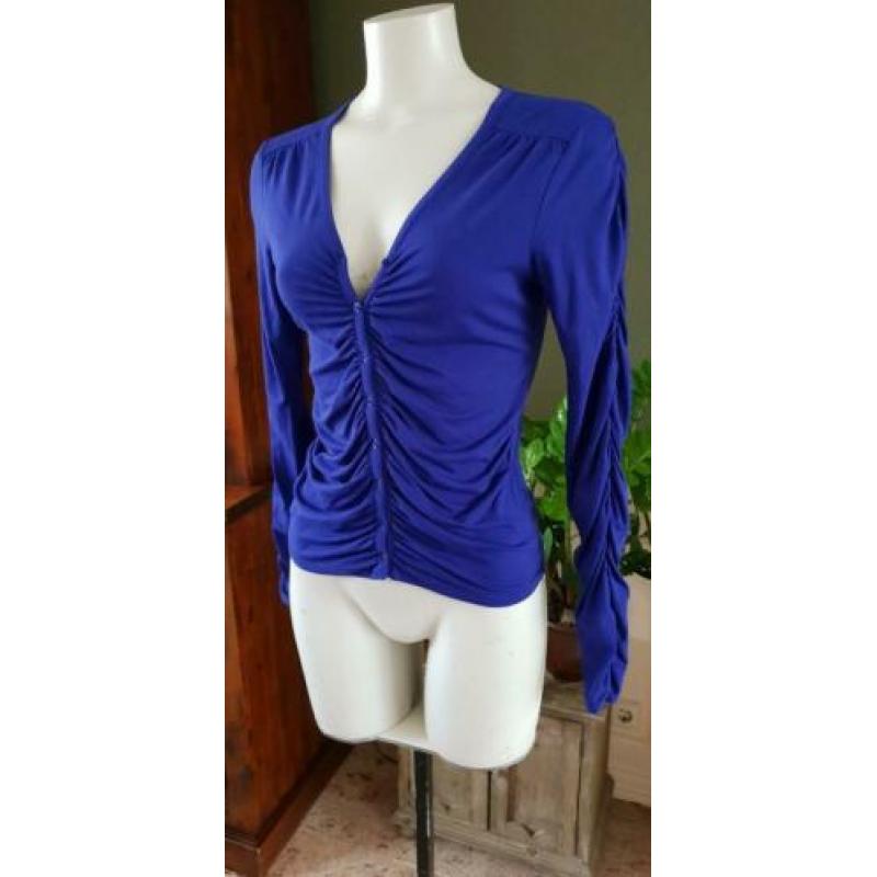 ZGAN paarse / blauwe SUMMUM vest mt S 36, vestje paars blauw