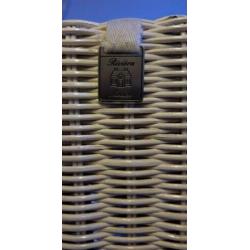 Wit rieten stoelen 6 stuks