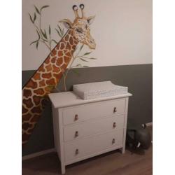 Unieke kinderkamer, muurschildering naar wens.