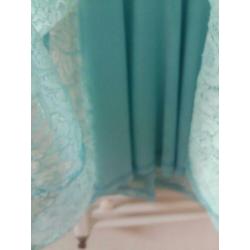 Coolcat mt xs turquoise mintgroen feestjurk galajurk