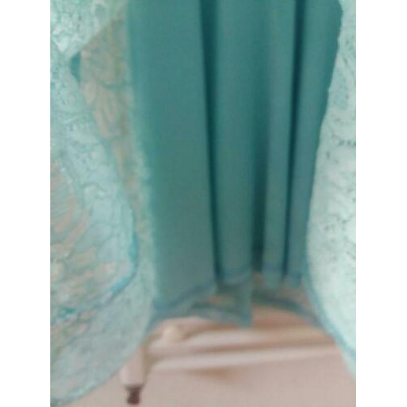 Coolcat mt xs turquoise mintgroen feestjurk galajurk