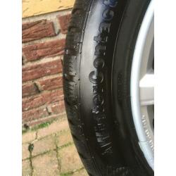 17 inch vw velgen Merano incl winterbanden conti. wintercont