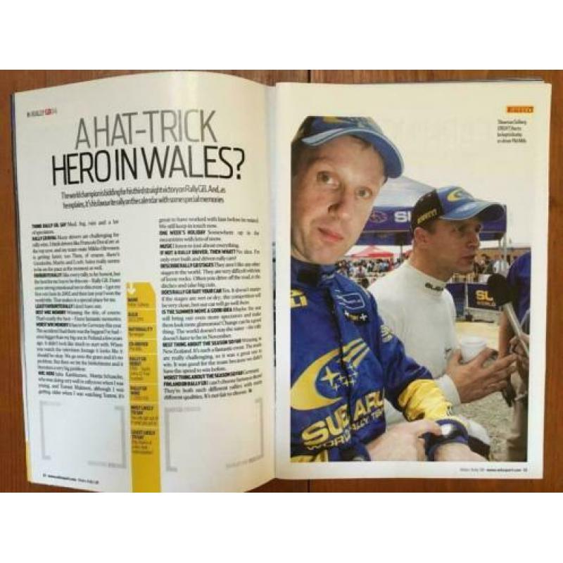 Rally van GB 2004 Gids van Autosport Magazine