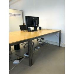 Twee grote tafels/bureaus
