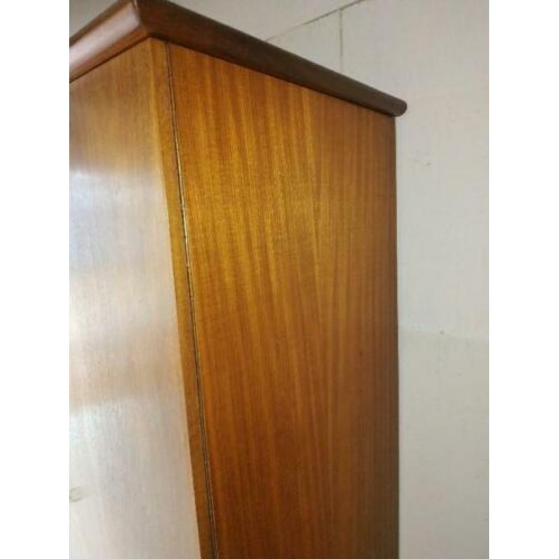 Vintage jaren 60 teak hang/leg linnenkast demontabel
