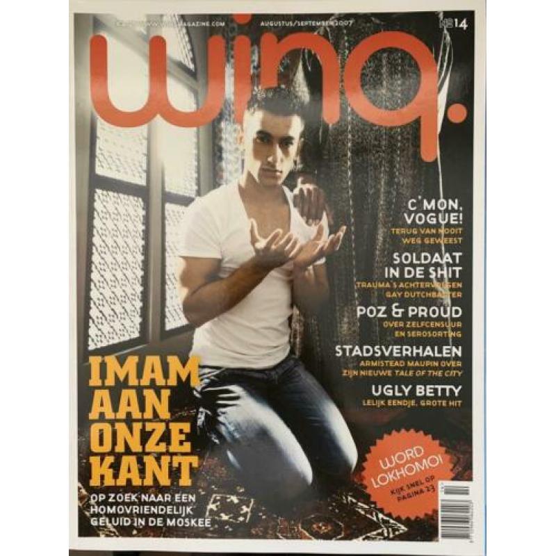4x Winq magazine tijdschrift voor de moderne man