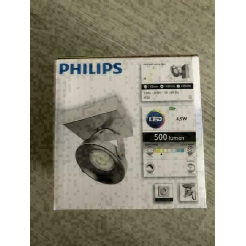 Philips MyLiving Spur led spot Mat chroom nieuw in doos