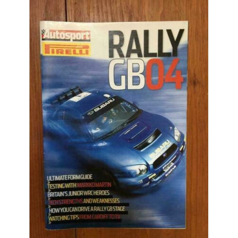 Rally van GB 2004 Gids van Autosport Magazine