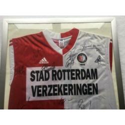 Feyenoord 1999 ingelijst gesigneerd shirt voetbal Adidas