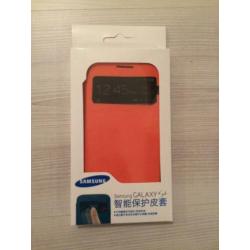 Samsung Galaxy S4 i9505 S View Flip Cover Oranje