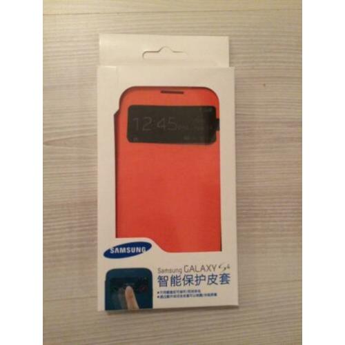 Samsung Galaxy S4 i9505 S View Flip Cover Oranje