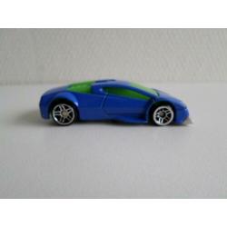 Happy Meal 2007 Auto blauw Hot Wheels (zonder ovp)