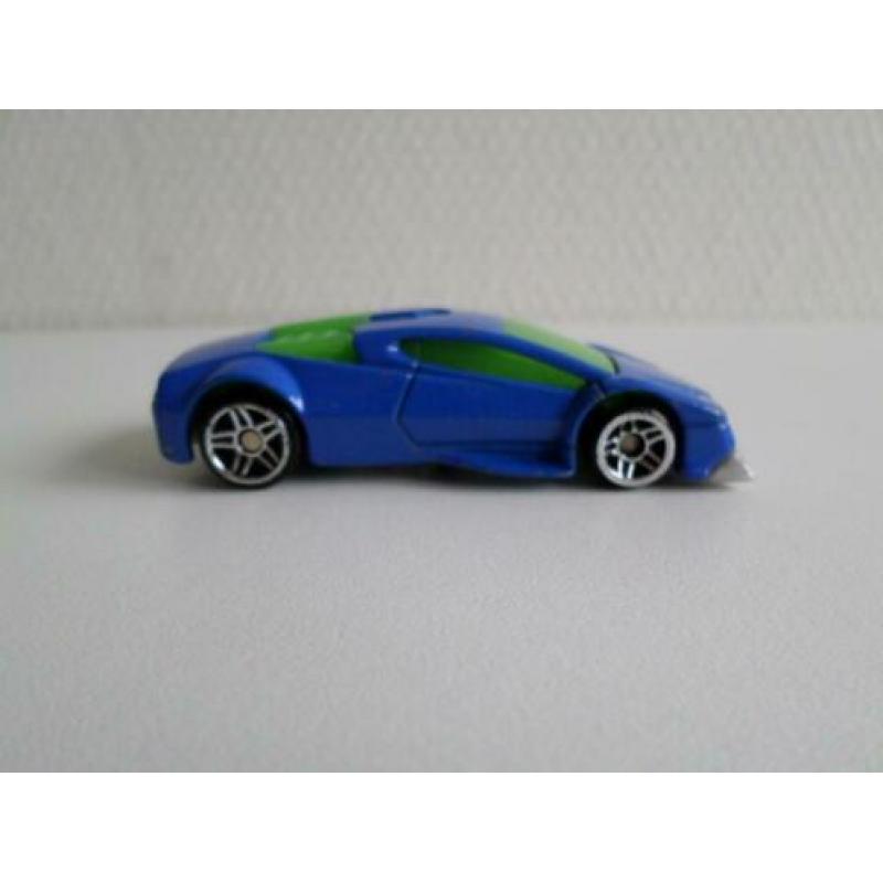 Happy Meal 2007 Auto blauw Hot Wheels (zonder ovp)