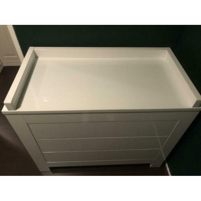 Kidsmill Alaska Commode + Wandplank - Wit Hoogglans