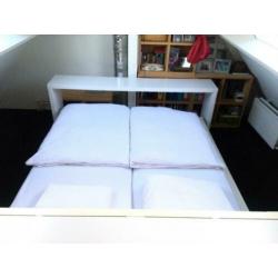 Ikea Malm bed 180x200, ladenkast en ombouw