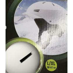 Ski en snowboard helm nieuw wit volwassen