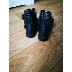 Nubikk buckle Enkellaarsjes Bikerboots gespjes 36
