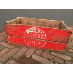 Amstel bierkrat | hout | vintage | bier | krat | tafel | 6st