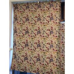 2 window curtains / gordijnen & 1 pillowcase / slopen