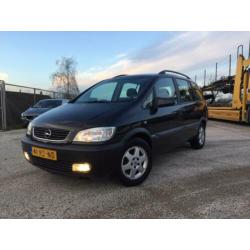 Opel Zafira 1.8 16V 2001 Zwart, APK 19-02-2021! Nette auto!