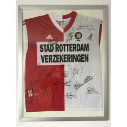 Feyenoord 1999 ingelijst gesigneerd shirt voetbal Adidas