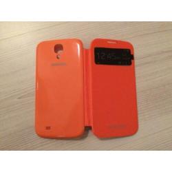 Samsung Galaxy S4 i9505 S View Flip Cover Oranje