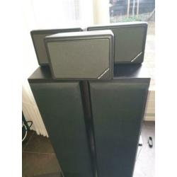 Set boxen surround met 2 boxen met ophangbeugel
