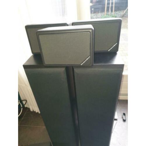 Set boxen surround met 2 boxen met ophangbeugel