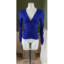 ZGAN paarse / blauwe SUMMUM vest mt S 36, vestje paars blauw