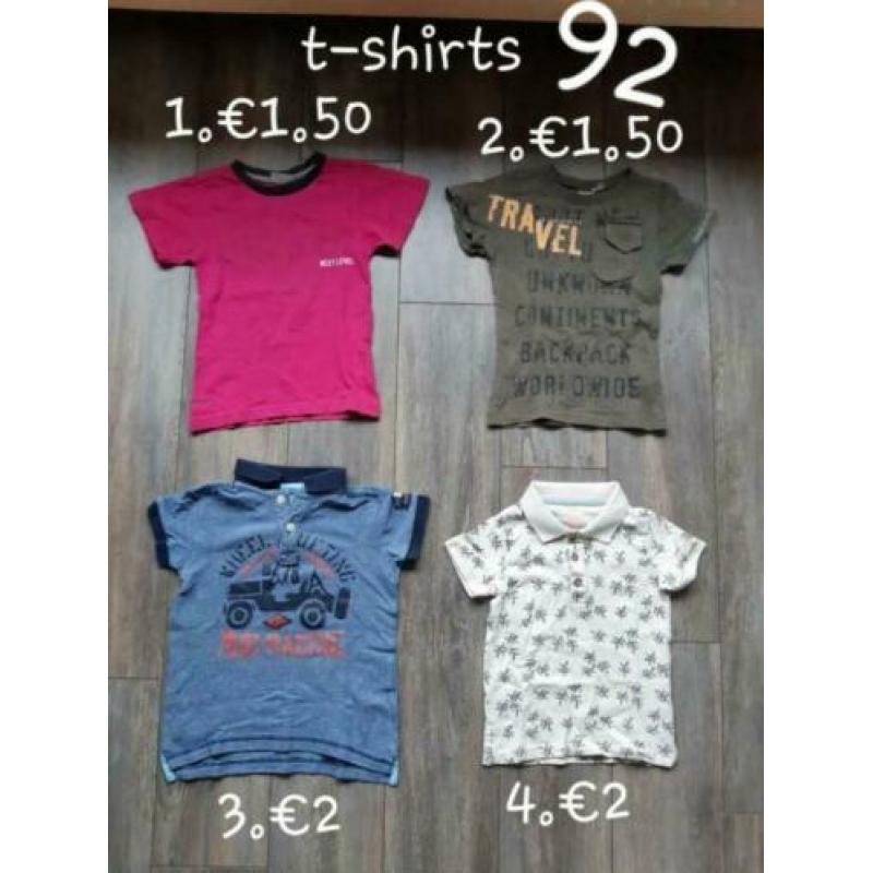 T-shirts 92 ??Jongen?? 12stuks