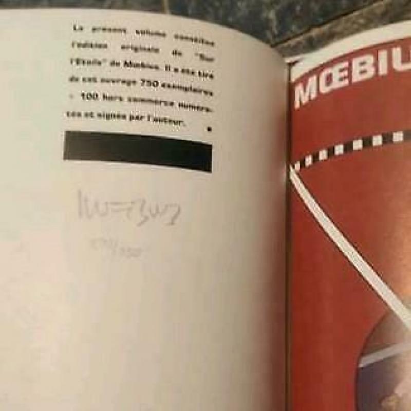 Moebius sur l' etoile edena orgineel gesigneerd