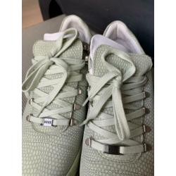 Nubikk lichtgroene sneakers 38 gympen slang leer