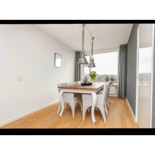 Wit rieten stoelen 6 stuks