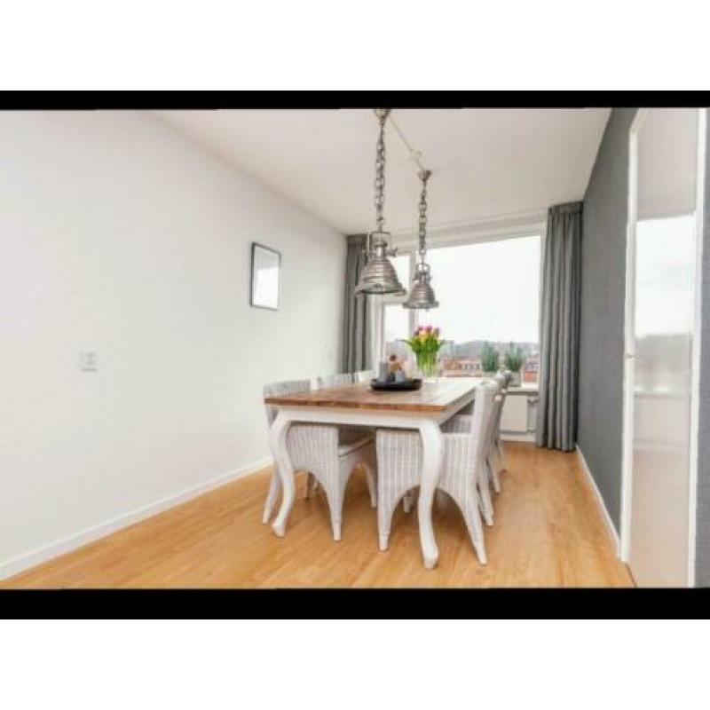Wit rieten stoelen 6 stuks