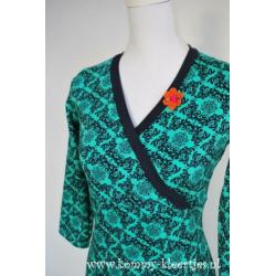jurk groen blauw 34 36 38 40 42 44 46 NIEUW voorjaar