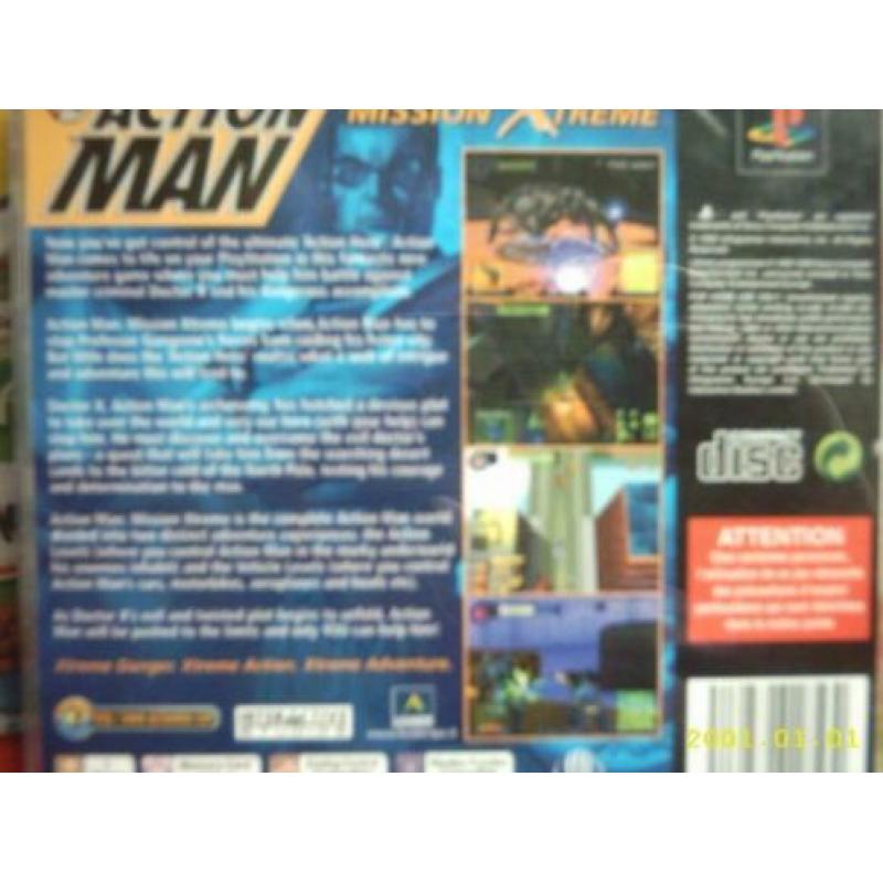 PS1 spel - Action Man - Ghostbusters