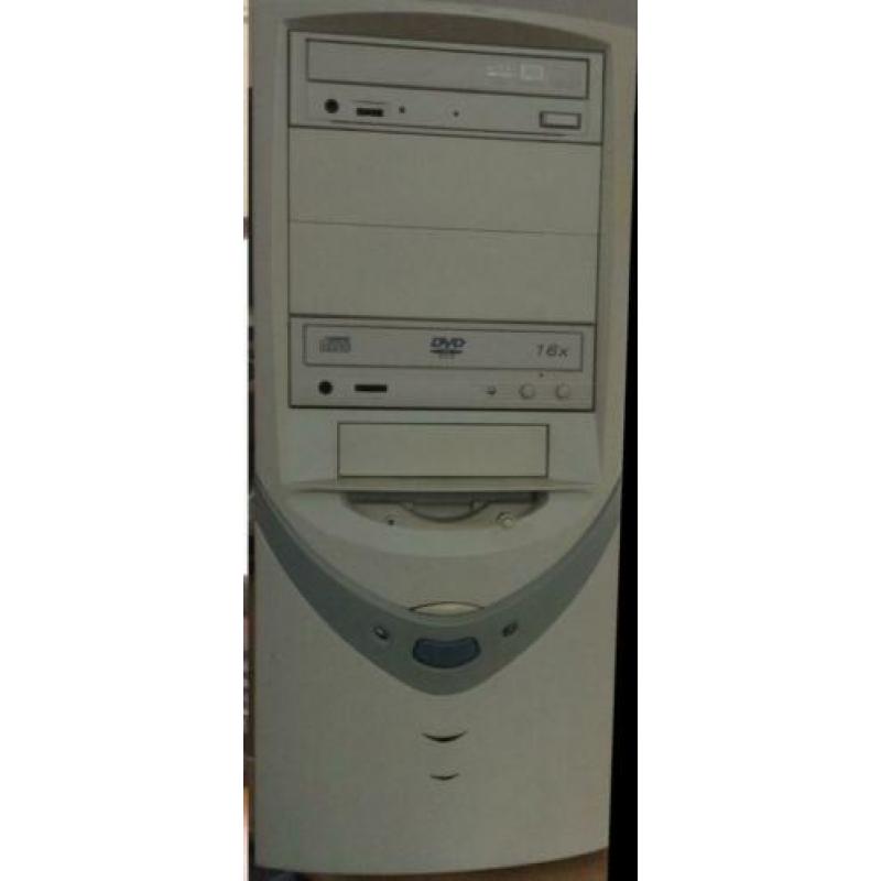PC behuizing+flooppy+DVD-Rom+DVD -RW+Voeding