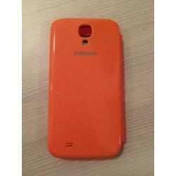 Samsung Galaxy S4 i9505 S View Flip Cover Oranje