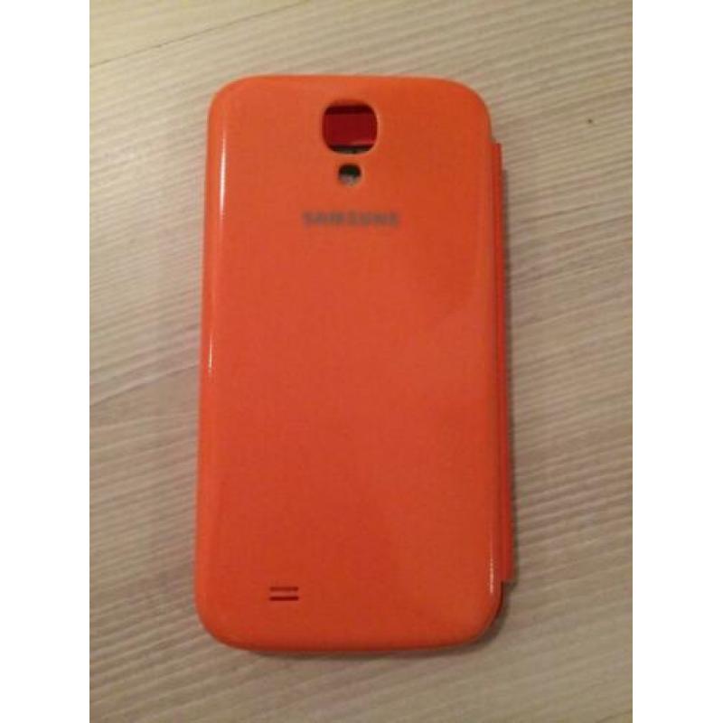 Samsung Galaxy S4 i9505 S View Flip Cover Oranje