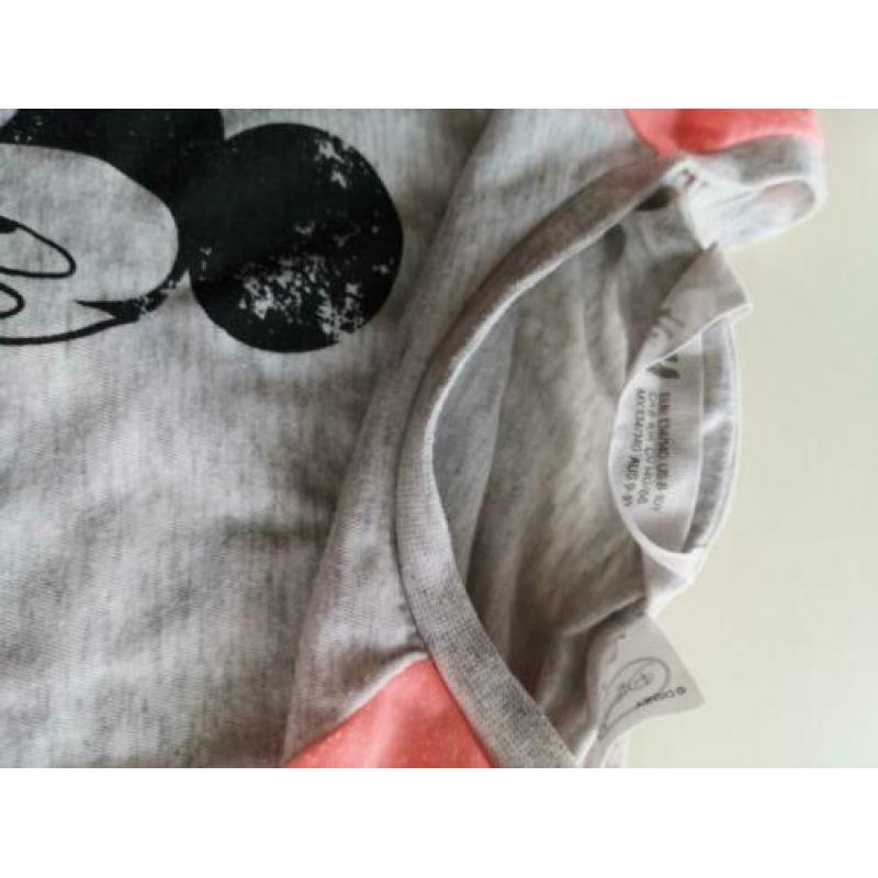 Meisjesshirt mickey mouse met lange mouwen. Maat 134/140