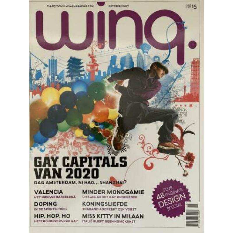 4x Winq magazine tijdschrift voor de moderne man
