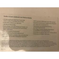 Apple MacBook Pro 15” Retina scherm