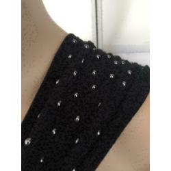 C385 Kilah/Miss Sixty: Maat M=38/40 zwart jurk tuniek