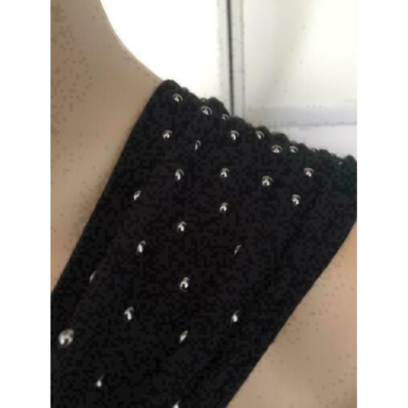 C385 Kilah/Miss Sixty: Maat M=38/40 zwart jurk tuniek