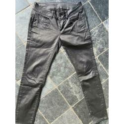 Gave Gstar broek zwart met coating maat W28/L30